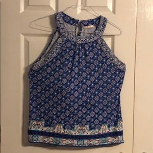 Skies Are Blue multicolored sleeveless top